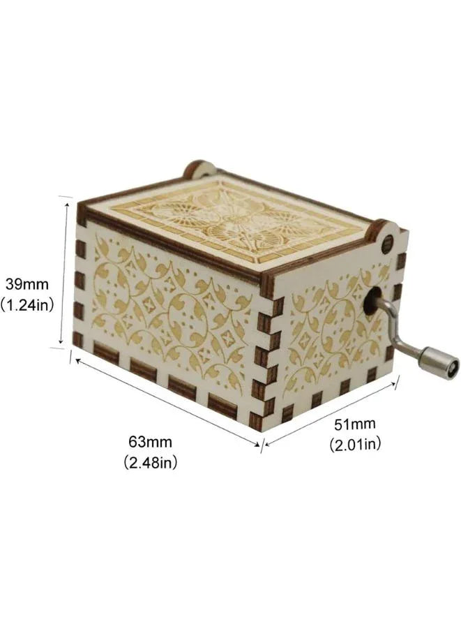 Retro Wooden Musical Boxe Unique Creative Music Box Gift for Christmas, Valentine's Day, Birthday, Anniversary Red