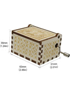 Retro Wooden Musical Boxe Unique Creative Music Box Gift for Christmas, Valentine's Day, Birthday, Anniversary Red