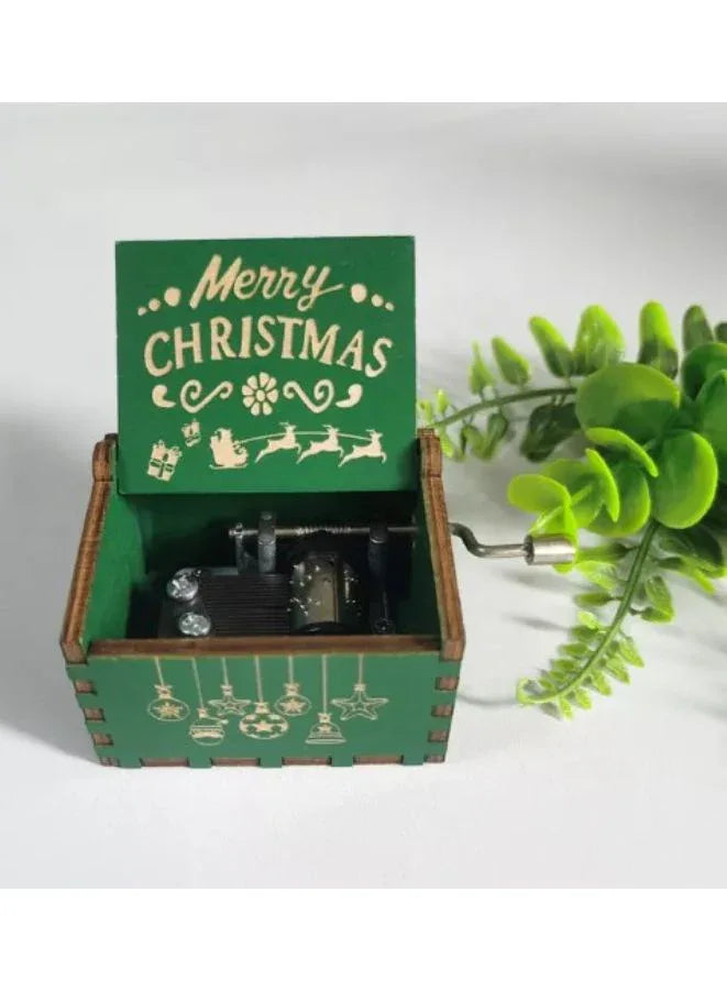 Retro Wooden Musical Boxe Unique Creative Music Box Gift for Christmas, Valentine's Day, Birthday, Anniversary Red