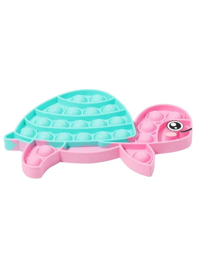 Push Pop Bubble Fidget Toy, Silicone Animal Sensory Squeeze Toy, Stress Relief, Anti-Anxiety, ADHD, Autism, Special Fidget Popper Gift for Kids and Adults, Tortoise