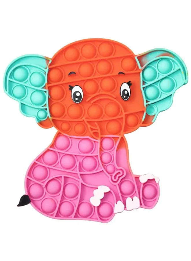 Push Pop Bubble Fidget Toy, Silicone Animal Sensory Squeeze Toy, Stress Relief, Anti-Anxiety, ADHD, Autism, Special Fidget Popper Gift for Kids and Adults, Elephant