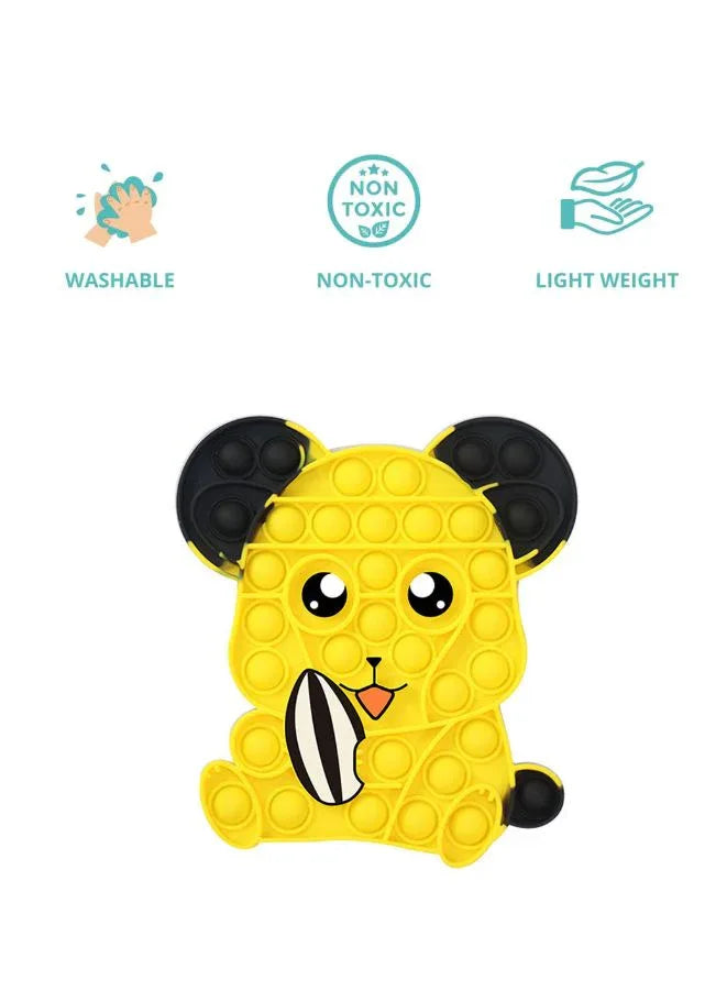 Push Pop Bubble Fidget Toy, Silicone Animal Sensory Squeeze Toy, Stress Relief, Anti-Anxiety, ADHD, Autism, Special Fidget Popper Gift for Kids and Adults, Mouse