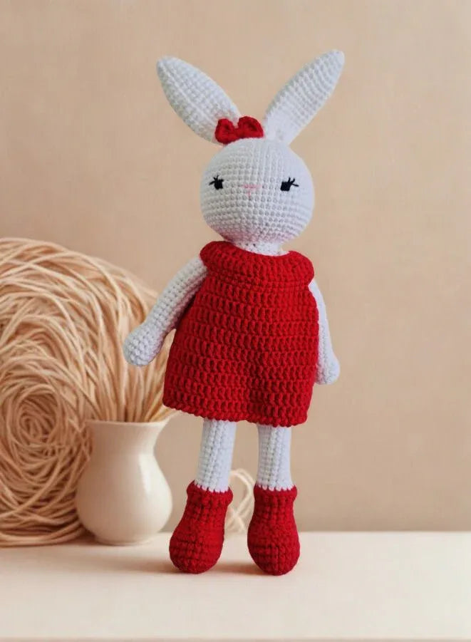 Handcrafted Crochet Doll: Elegantly Designed Amigurumi Masterpiece, Lovingly Handmade from 100% Cotton