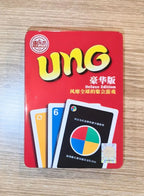 UNG Card Game, Fast-Paced Portable-Friendly Version For 2 To 4 Players Ages 7 Years And Older, Tin box