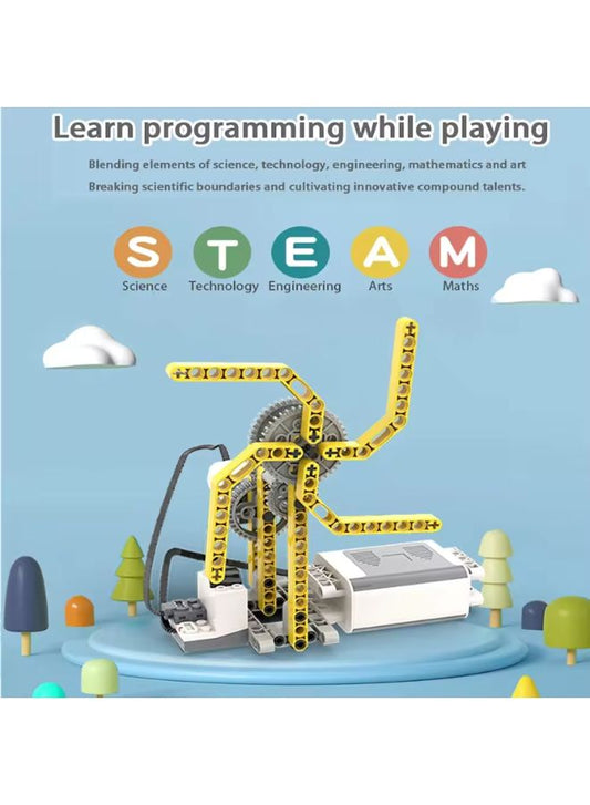 50-in-1 Programmable Robot Kit - 702 PCS DIY STEM Building, Blocks Learning & Educational Toys, App Control