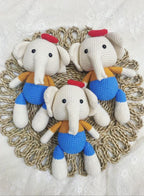 Handmade Crochet Elephant Doll – 27cm Soft Plush Toy