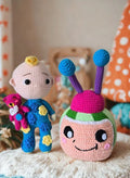Handmade Cotton Crochet Doll Set – Cocomelon & JJ Amigurumi Toys for Kids, Soft Plush Figures for Playtime, Gifting
