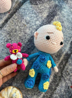 Handmade Cotton Crochet Doll Set – Cocomelon & JJ Amigurumi Toys for Kids, Soft Plush Figures for Playtime, Gifting