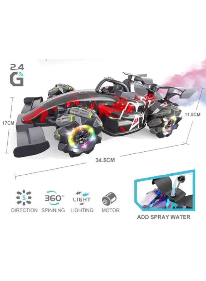 2.4G Remote Control 10-Pass Racing Car – Educational Toy for Kids – With Lights and Music – High-Speed RC Car for Indoor and Outdoor Play