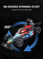 2.4G Remote Control 10-Pass Racing Car – Educational Toy for Kids – With Lights and Music – High-Speed RC Car for Indoor and Outdoor Play