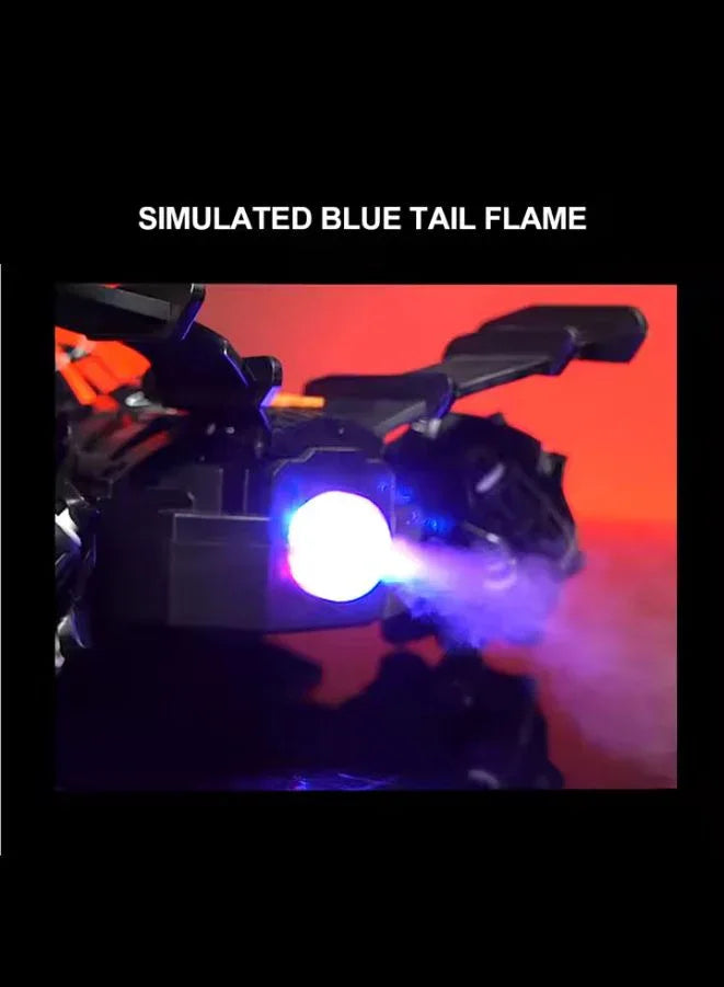 2.4G Remote Control 10-Pass Racing Car – Educational Toy for Kids – With Lights and Music – High-Speed RC Car for Indoor and Outdoor Play