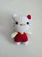 Handmade Crochet Kitty Doll – 15 cm Soft Amigurumi Plush Toy – Cute Gift for Kids