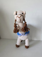 Handmade Crochet Camel Doll | 25 cm Soft Amigurumi Toy for Kids & Home Decor