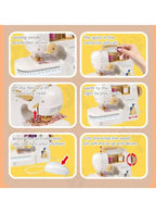 Kids Electric Sewing Machine Pretend Play Toy – Simulation Household Appliance for Girls and Boys