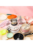 Mini Kitchen Set Toy with Real Working Stove – Educational Cooking Toy for Kids Ages 12+