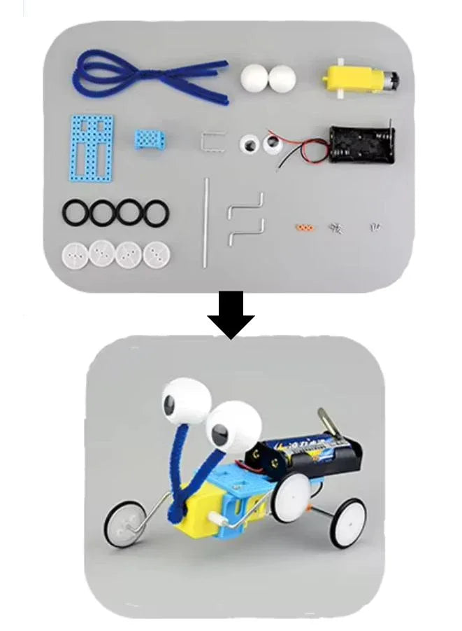 STEM Toy, Crawler Robot, Montessori Toy, 3D puzzle, battery-powered, eco-friendly, educational toy