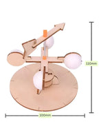 STEM Toy, Wooden Wind Vane, Montessori Toy, DIY 3D puzzle, eco-friendly, handmade, educational toy