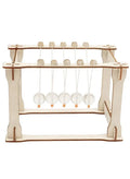 STEM Toy, Wooden Newton's Cradle, Montessori Toy, DIY 3D puzzle, eco-friendly, handmade, educational toy