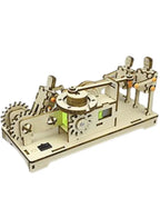 STEM Toy, Wooden Sawmill & Millstone Grinder, Montessori Toy, DIY 3D puzzle, battery powered, eco-friendly, handmade, educational toy