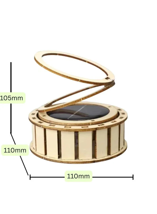 STEM Toy, Wooden Sun Dial, Solar-Powered Montessori Toy, DIY 3D puzzle, eco-friendly, handmade, educational toy