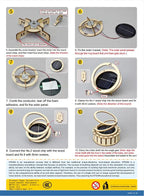 STEM Toy, Wooden Sun Dial, Solar-Powered Montessori Toy, DIY 3D puzzle, eco-friendly, handmade, educational toy