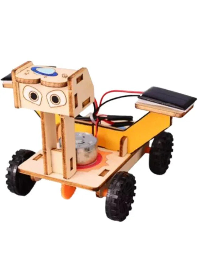STEM Toy, Wooden Lunar Rover, Solar-Powered Montessori Toy, DIY 3D puzzle, eco-friendly, handmade, educational toy