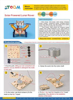 STEM Toy, Wooden Lunar Rover, Solar-Powered Montessori Toy, DIY 3D puzzle, eco-friendly, handmade, educational toy