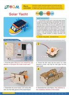 STEM Toy, Wooden Boat, Solar-Powered Montessori Toy, DIY 3D puzzle, eco-friendly, handmade, educational toy