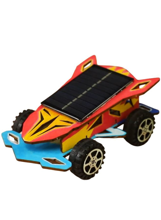 STEM Toy, Wooden Race Car, Solar-Powered Montessori Toy, DIY 3D puzzle, eco-friendly, handmade, educational toy