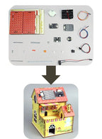 STEM Toy, Wooden House, Solar-Powered Montessori Toy, 3D puzzle, eco-friendly, handmade, educational toy