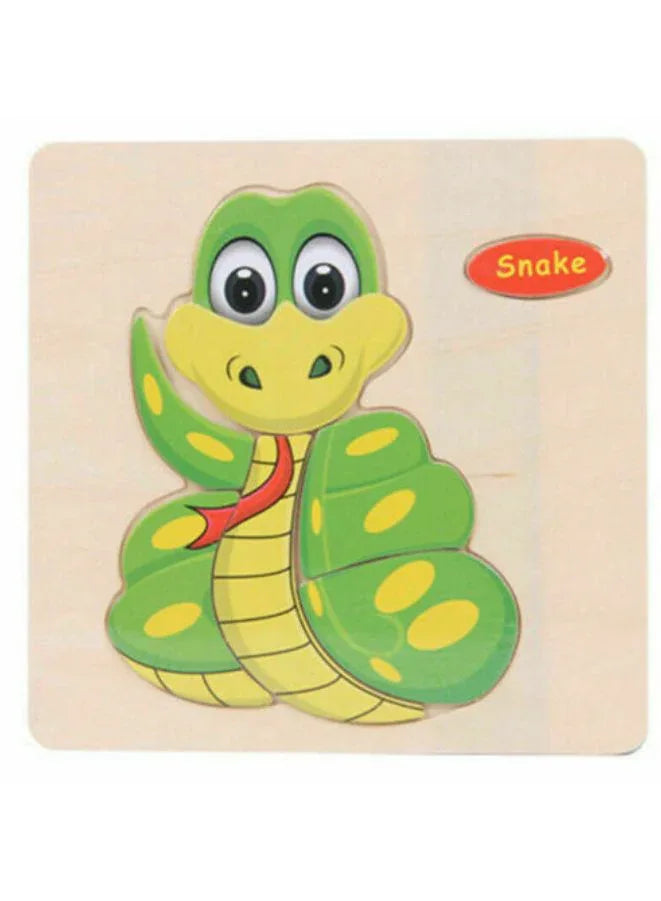 Wooden Puzzles for Kids Boys and Girls Animals Set