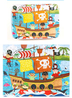 120-Piece Wooden Jigsaw Puzzle for Kids – Cartoon Animal Fairy Tale Theme Montessori Early Learning Puzzle Toy