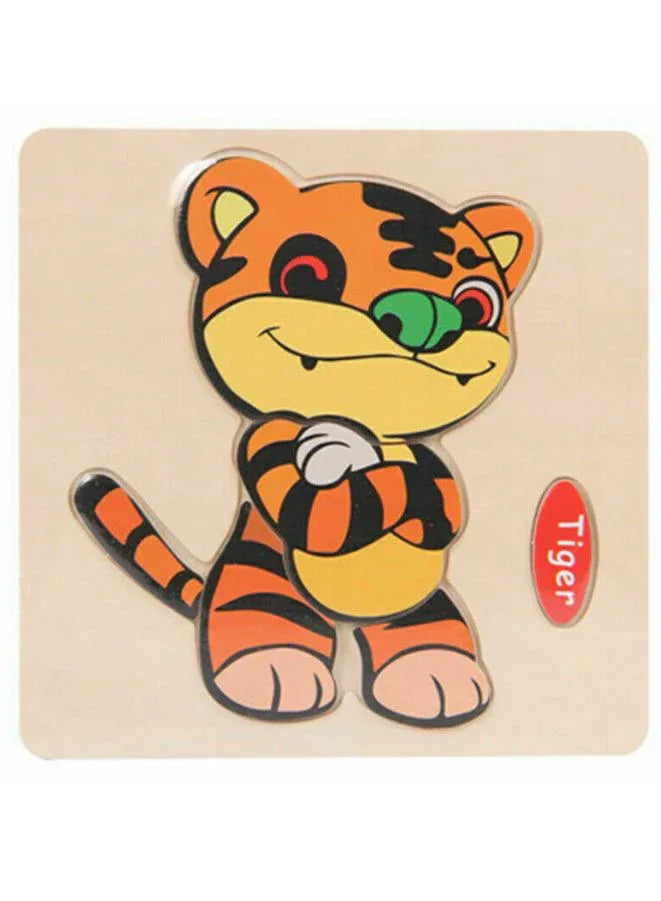 Wooden Puzzles for Kids Boys and Girls Animals Set