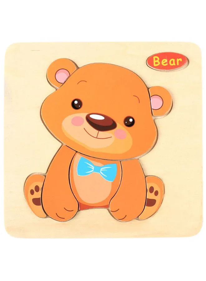 Wooden Puzzles for Kids Boys and Girls Animals Set