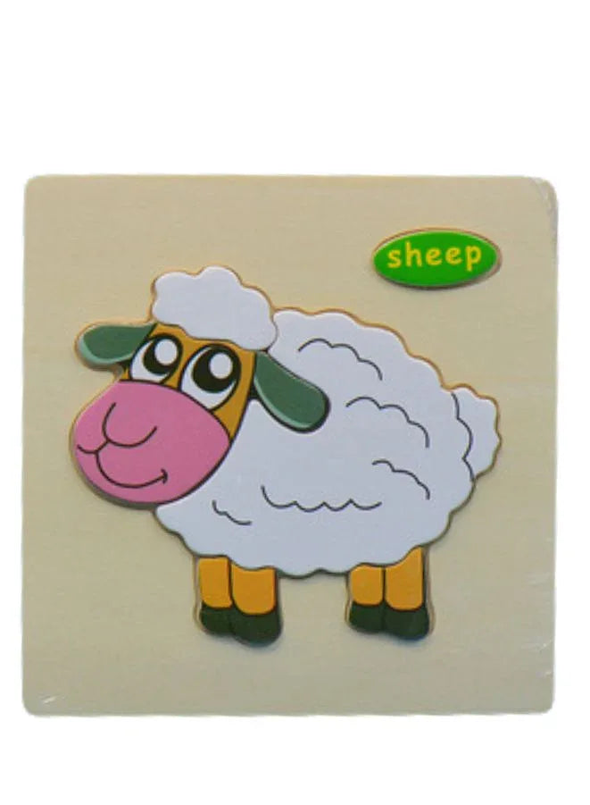 Wooden Puzzles for Kids Boys and Girls Animals Set