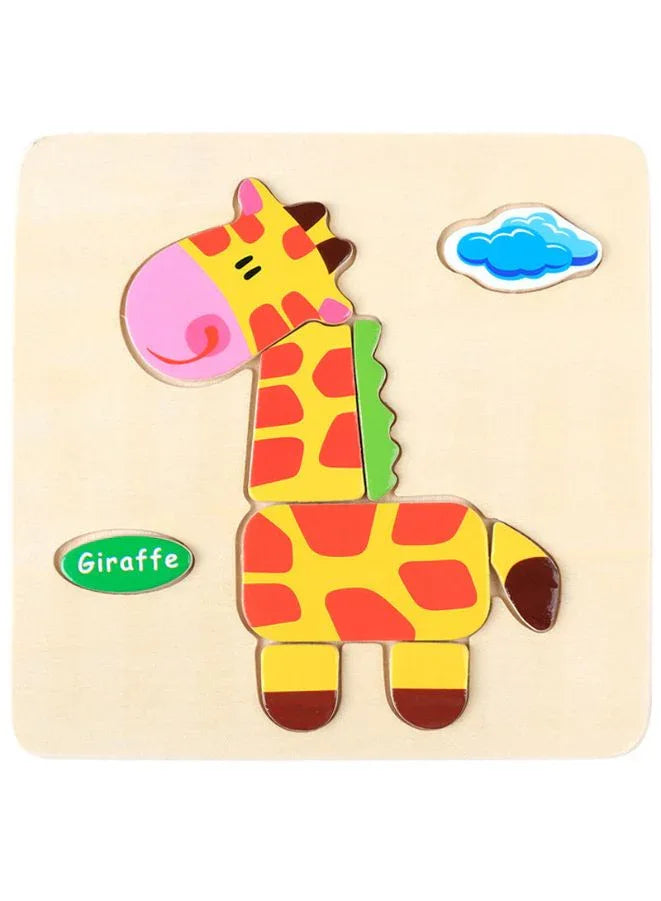 Wooden Puzzles for Kids Boys and Girls Animals Set