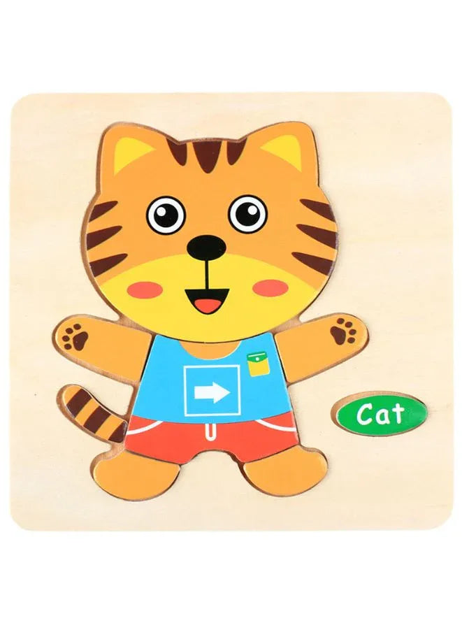 Wooden Puzzles for Kids Boys and Girls Animals Set