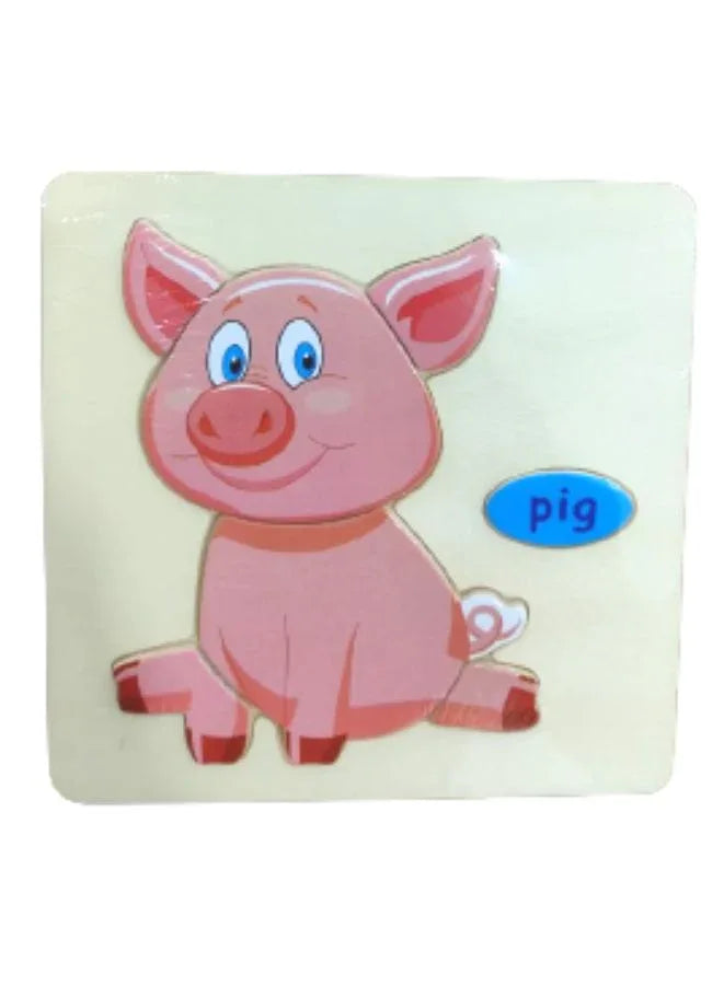 Wooden Puzzles for Kids Boys and Girls Animals Set