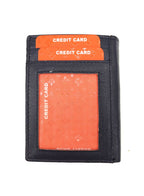 Gai Mattiolo Vertical Leather Wallet – Italian Nappa Leather Wallet for Banknotes, Credit Cards & ID – 8x10.5 cm