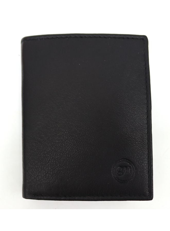 Gai Mattiolo Vertical Leather Wallet – Premium Italian Nappa Leather Wallet for Banknotes, Credit Cards & ID – 8.5x10.5 cm