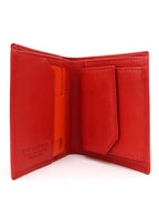 Gai Mattiolo Vertical Leather Wallet – Premium Italian Nappa Leather Wallet for Banknotes, Credit Cards & ID – 8.5x10.5 cm