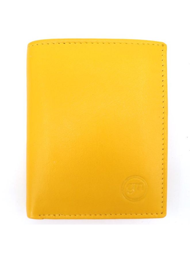 Gai Mattiolo Vertical Leather Wallet – Premium Italian Nappa Leather Wallet for Banknotes, Credit Cards & ID – 8.5x10.5 cm