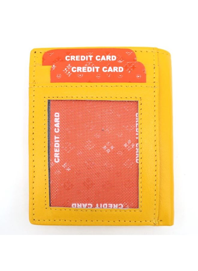 Gai Mattiolo Vertical Leather Wallet – Premium Italian Nappa Leather Wallet for Banknotes, Credit Cards & ID – 8.5x10.5 cm