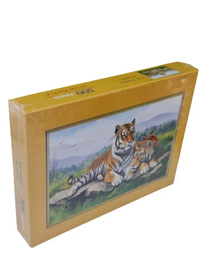 500 Piece Jigsaw Puzzle with Unique Artwork, Tiger (52 x 38 cm)