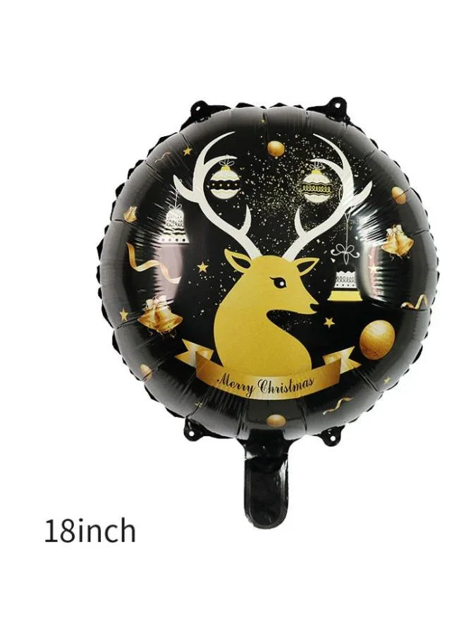 6-Piece Christmas Celebration Balloon Pack for Festive Decorations (6 Different Designs)