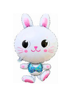81 cm Bunny Balloons, Easter Day Decorations Happy Easter Day Easter Bunny Rabbit Foil Balloons for Easter Party, Birthday Party Decorations Supplies