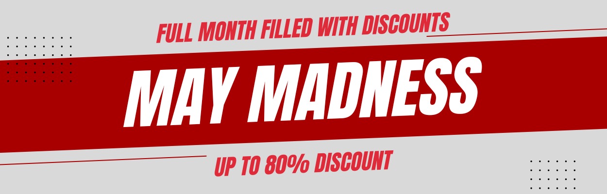 May Madness sale banner