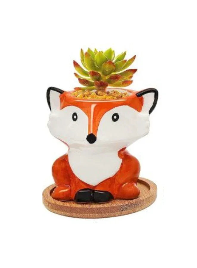 indoor plant pot fox