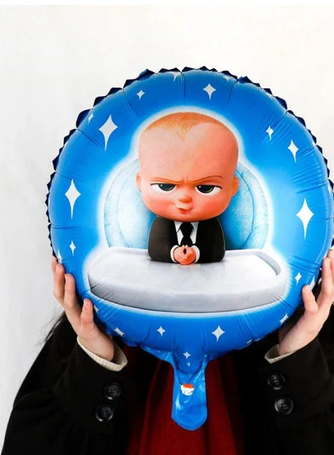 Boss Baby Theme Decorations Foil Balloons Set - 8 Pcs Balloon Decoration for Birthday Party Decoration