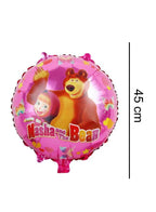 Must Have Set of 3 Foil Balloons Masha and the Bear, for Kids' Party, Birthday and Gender Reveal Masha y el Oso